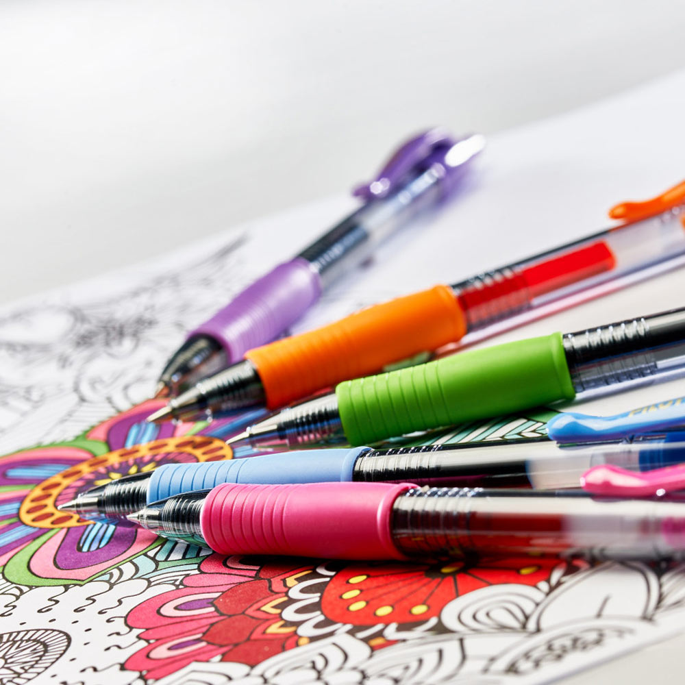 Esferográfica Gel Pilot G-2 Retrátil Preto 0,5mm 3un