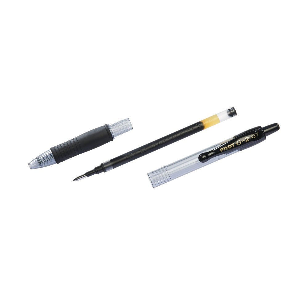Esferográfica Gel Pilot G-2 Retrátil Preto 0,7mm 3un