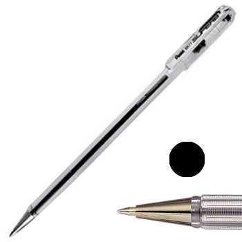 Esferográfica Pentel BK 77 Preto 0,7mm 12un