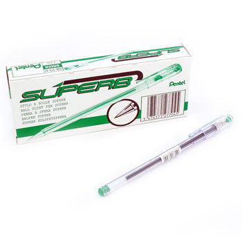 Esferográfica Pentel BK 77 Verde 0,7mm 12un
