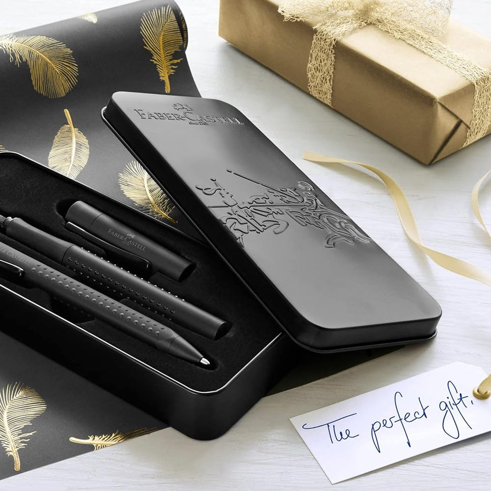 Esferográfica + Caneta Permanente Faber Castell Preto