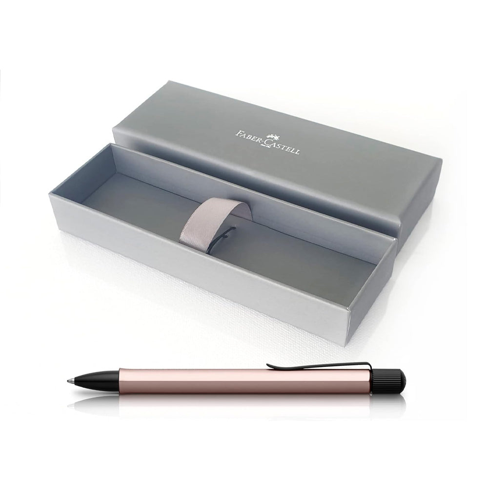 Esferográfica Hexo Faber-Castell Alumínio Rosa + Estojo