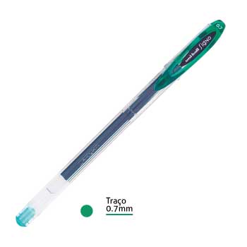 Esferográfica Gel Uni Signo UM120 Verde 0,7mm 1un