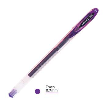 Esferográfica Gel Uni Signo UM120 Violeta 0,7mm 1un
