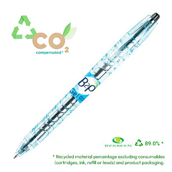 Esferográfica Gel Pilot B2P BeGreen Retrátil Preto 0,7mm 1un