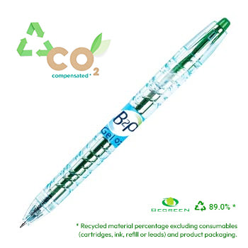 Esferográfica Gel Pilot B2P BeGreen Retrátil Verde 0,7mm 1un