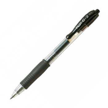 Esferográfica Gel Pilot G-2 Retrátil Preto 0,5mm 1un