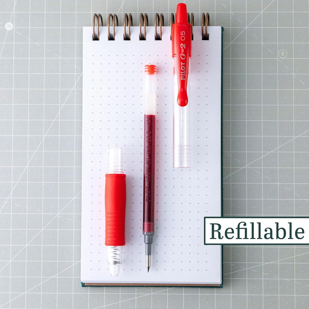 Esferográfica Gel Pilot G-2 Retrátil Vermelho 0,5mm 1un