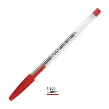 Esferográfica Epene EP01-0108 Ball Point Vermelho 1mm 1un