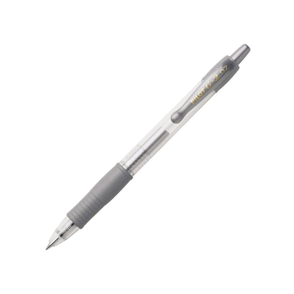 Esferográfica Gel Pilot G-2 Retrátil Prateado 0,7mm 1un