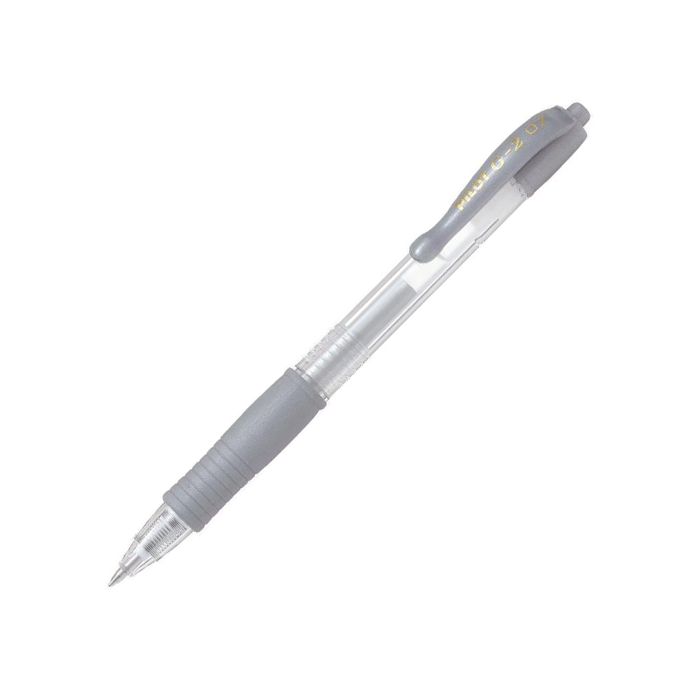 Esferográfica Gel Pilot G-2 Retrátil Prateado 0,7mm 1un
