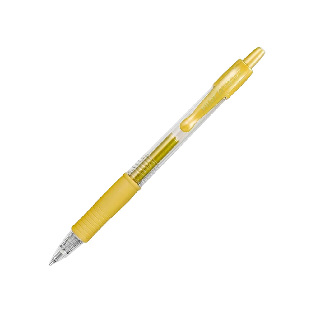 Esferográfica Gel Pilot G-2 Retrátil Dourado 0,7mm 1un