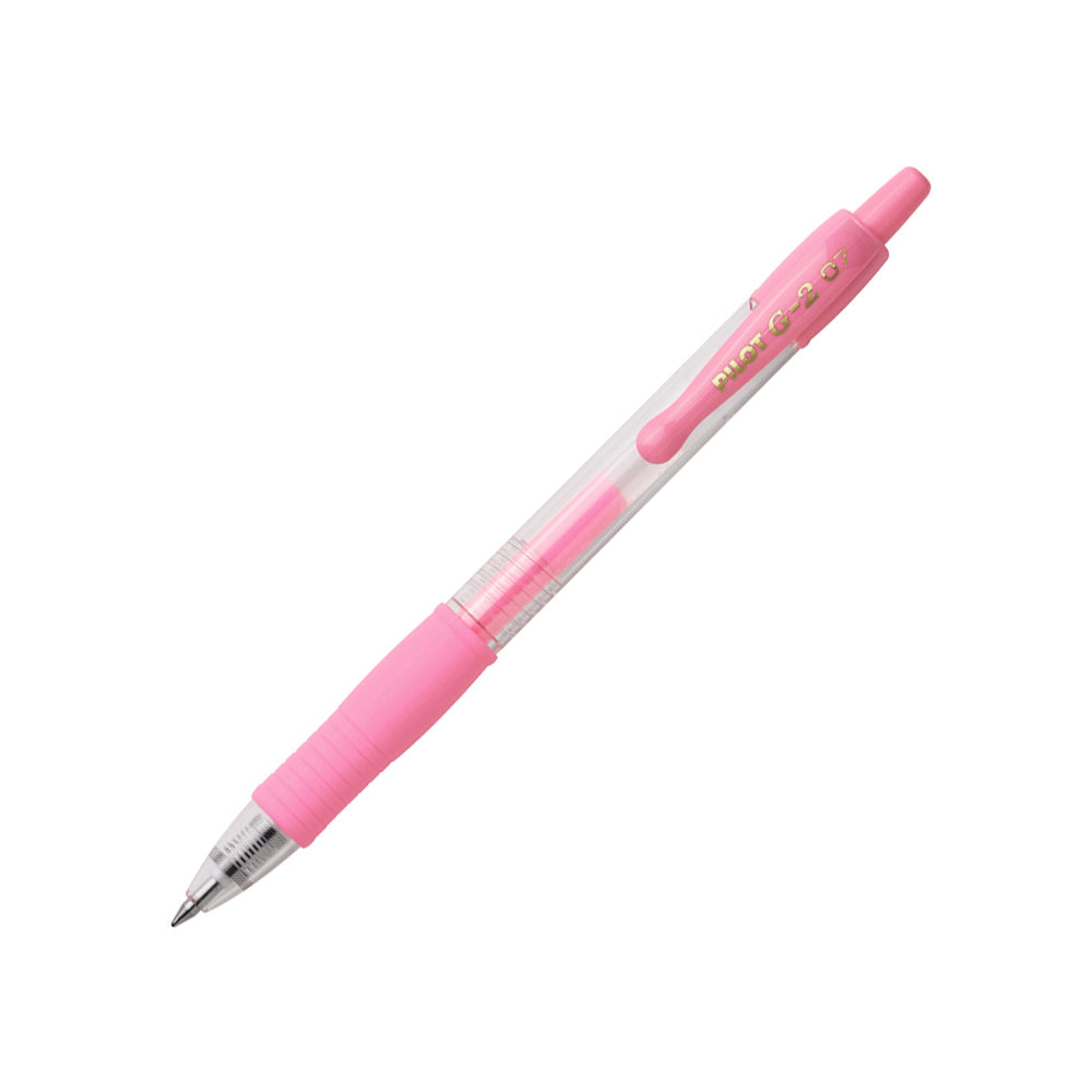 Esferográfica Gel Pilot G-2 Retrátil Rosa Pastel 0,7mm 1un