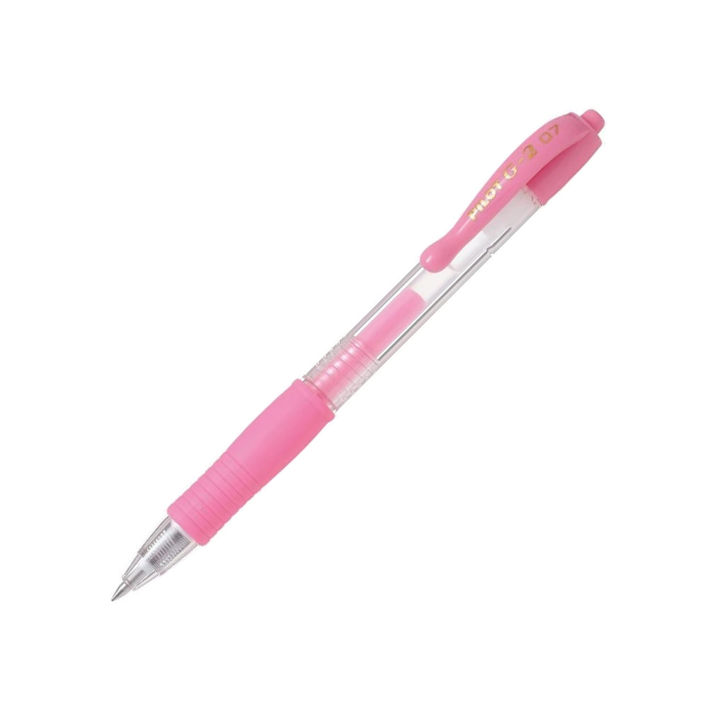Esferográfica Gel Pilot G-2 Retrátil Rosa Pastel 0,7mm 1un