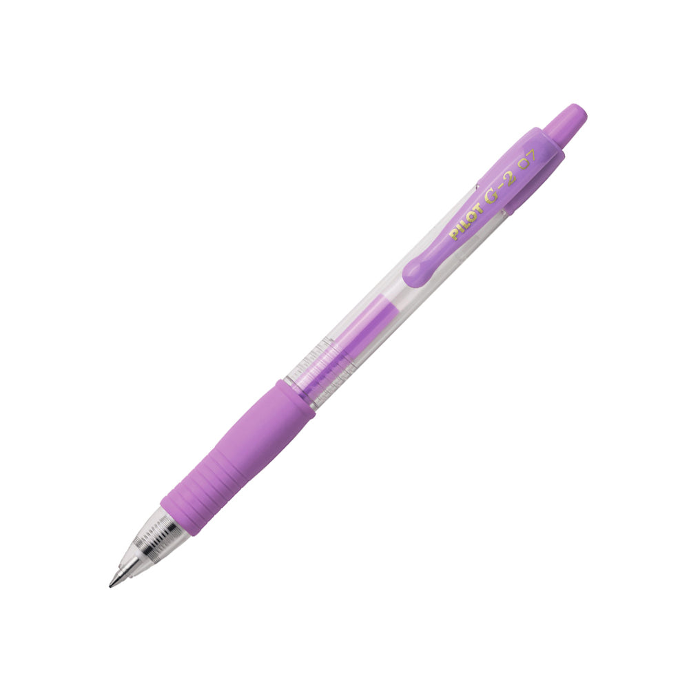 Esferográfica Gel Pilot G-2 Retrátil Violeta Pastel 0,7mm