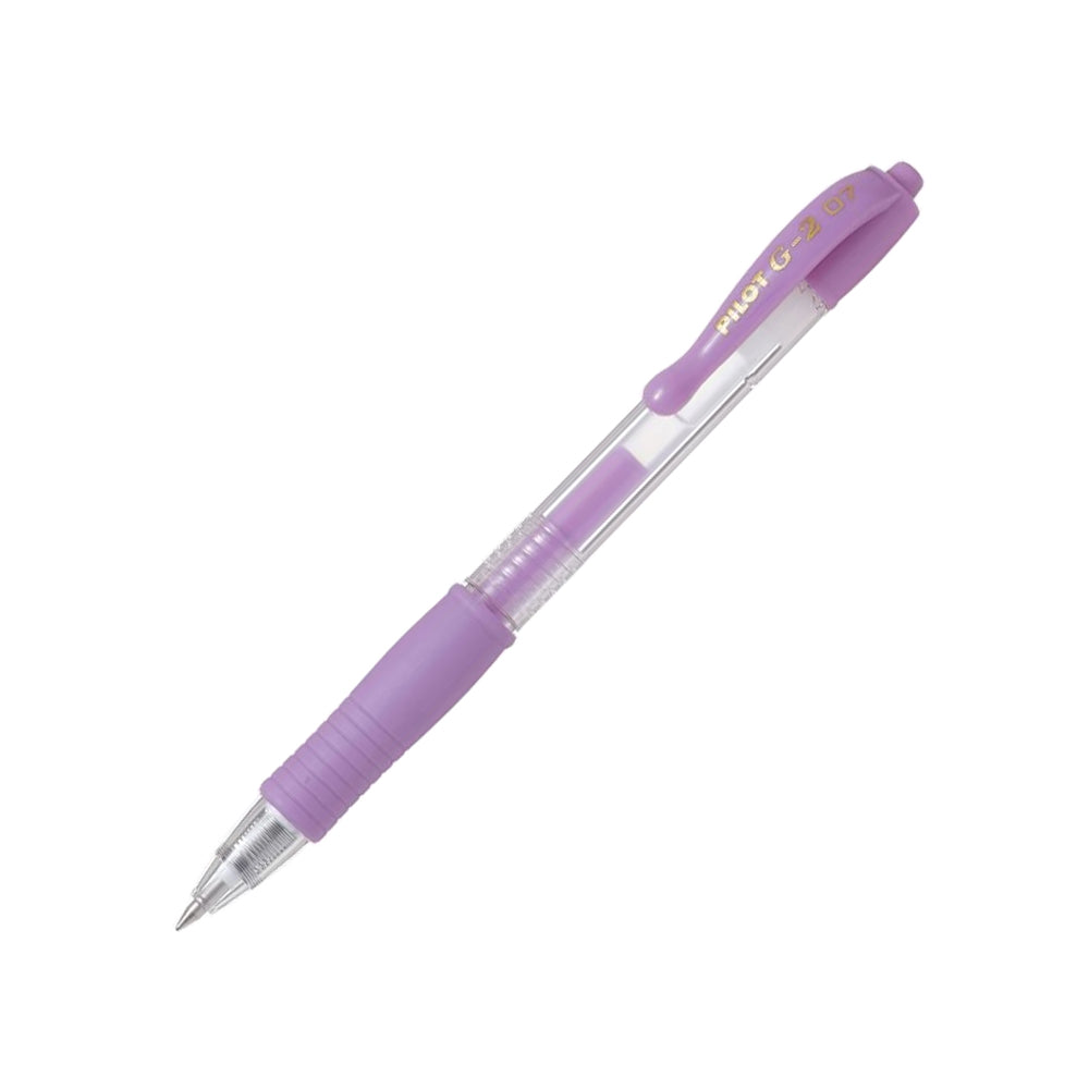 Esferográfica Gel Pilot G-2 Retrátil Violeta Pastel 0,7mm