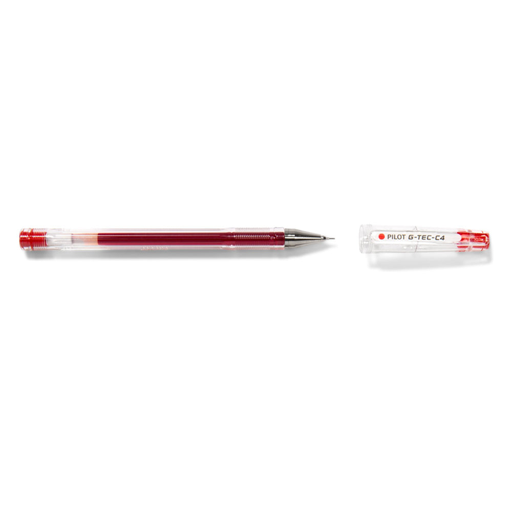 Esferográfica Gel Pilot G-TEC-C4 Vermelho 0,4mm 1un