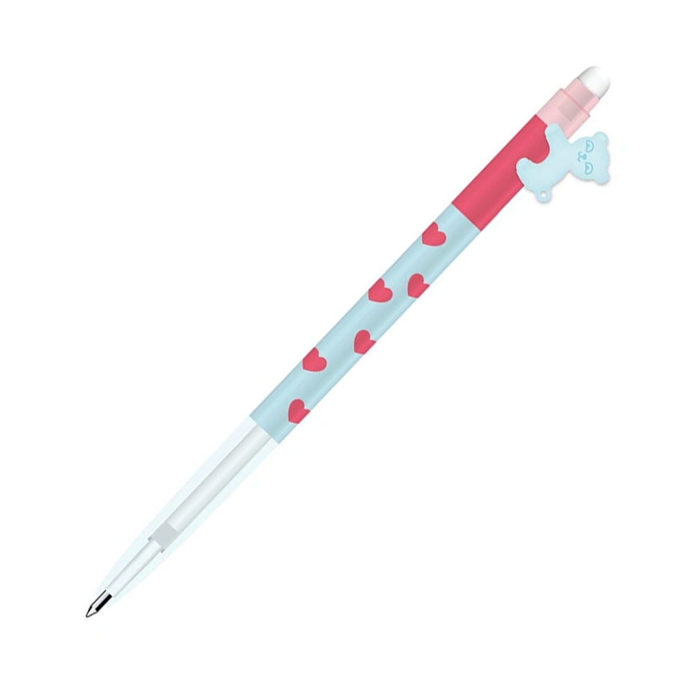 Esferográfica Gel Pet Apagável Azul 0,4mm Corpo Sortido 1un
