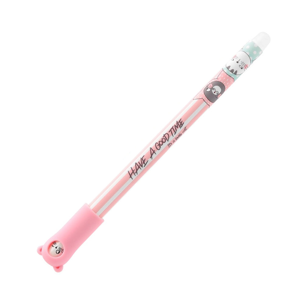 Esferográfica Gel  Little Kitty Apagável Azul 0,5mm Sortido