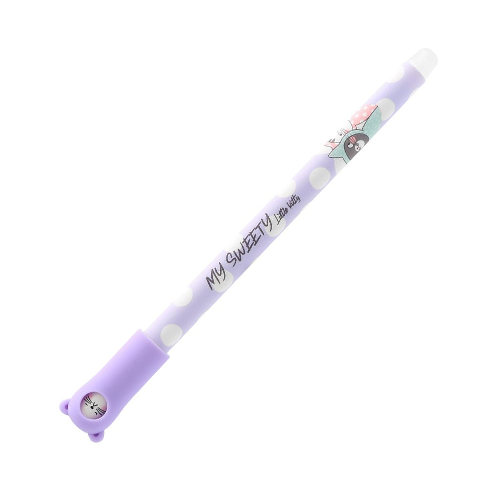 Esferográfica Gel  Little Kitty Apagável Azul 0,5mm Sortido