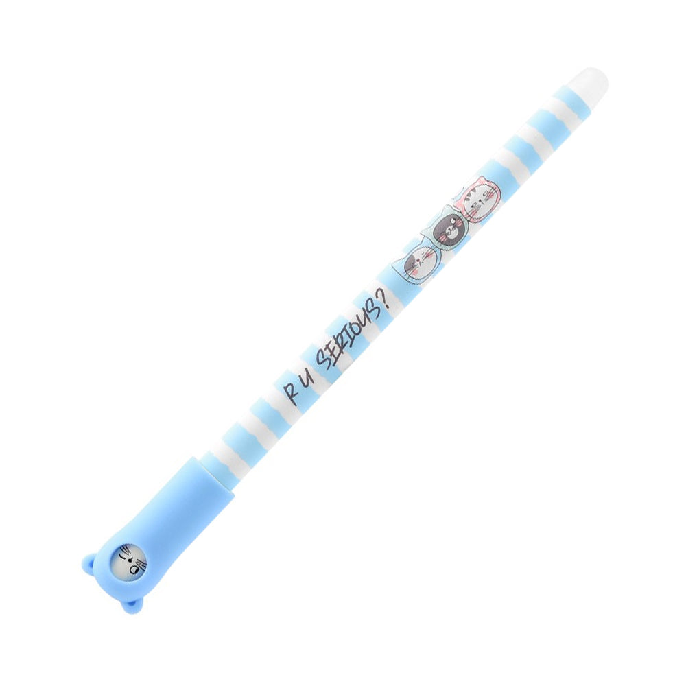 Esferográfica Gel  Little Kitty Apagável Azul 0,5mm Sortido
