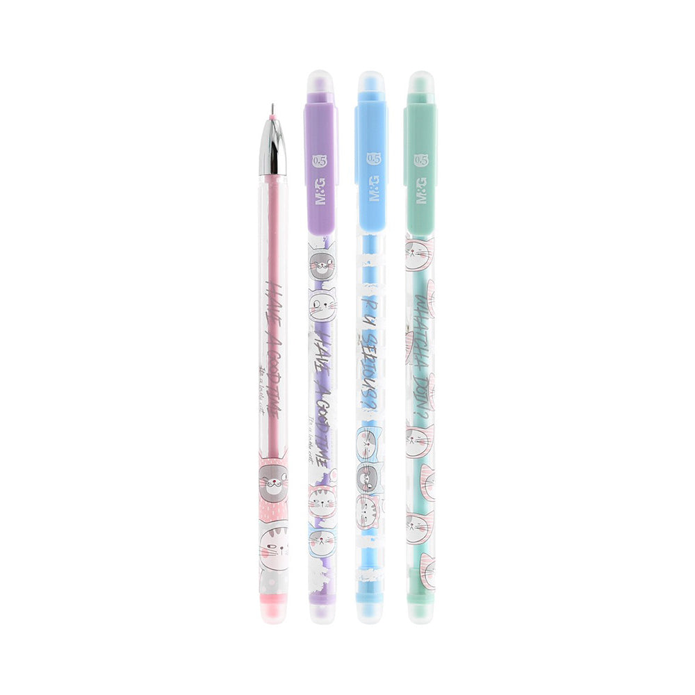 Esferográfica Gel Little Kitty Apagável Azul 0,5mm Sortido