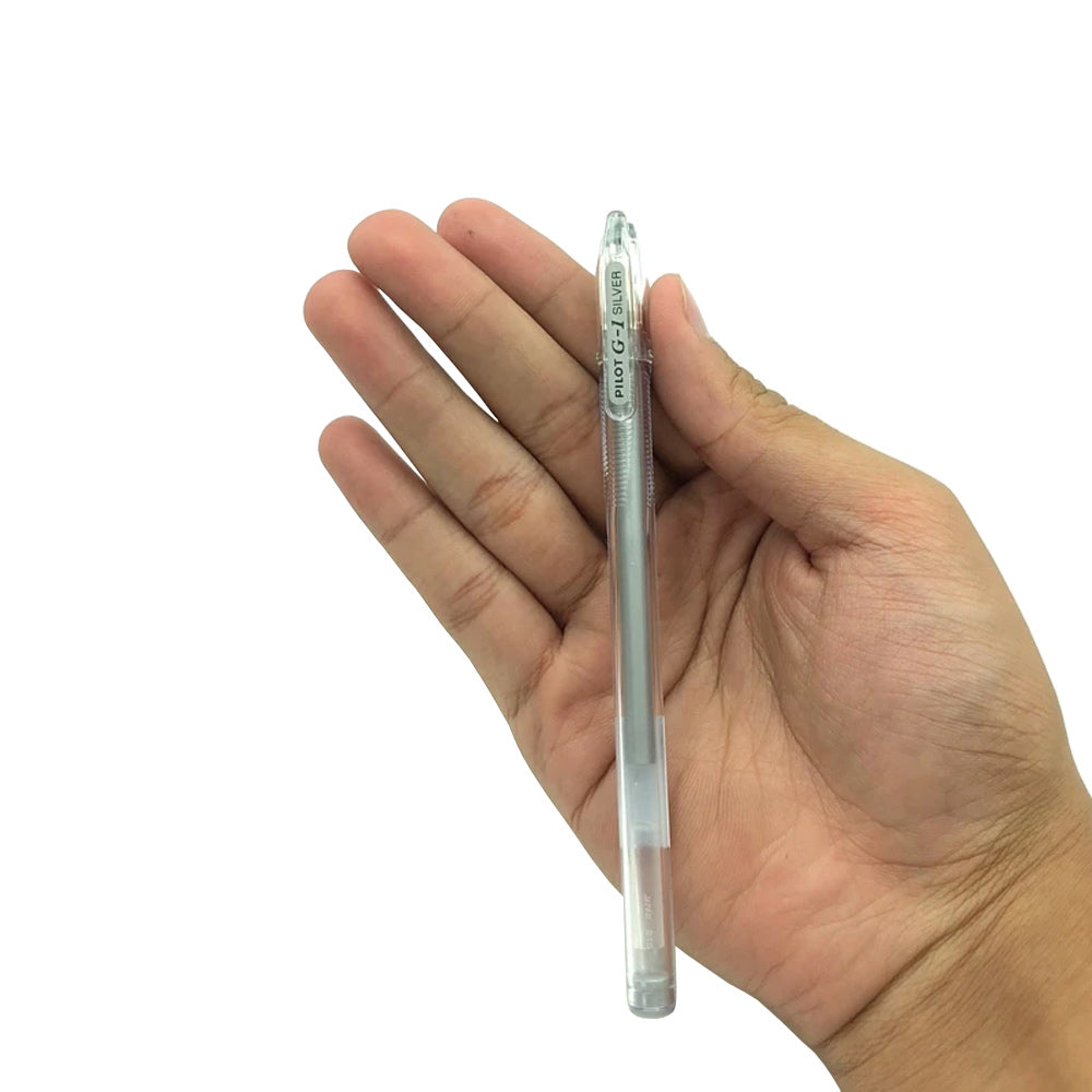 Esferográfica Gel Pilot G1 M Prateado 0,7mm 1un