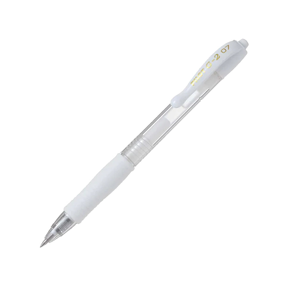 Esferográfica Gel Pilot G-2 Retrátil Branco 0,7mm 1un