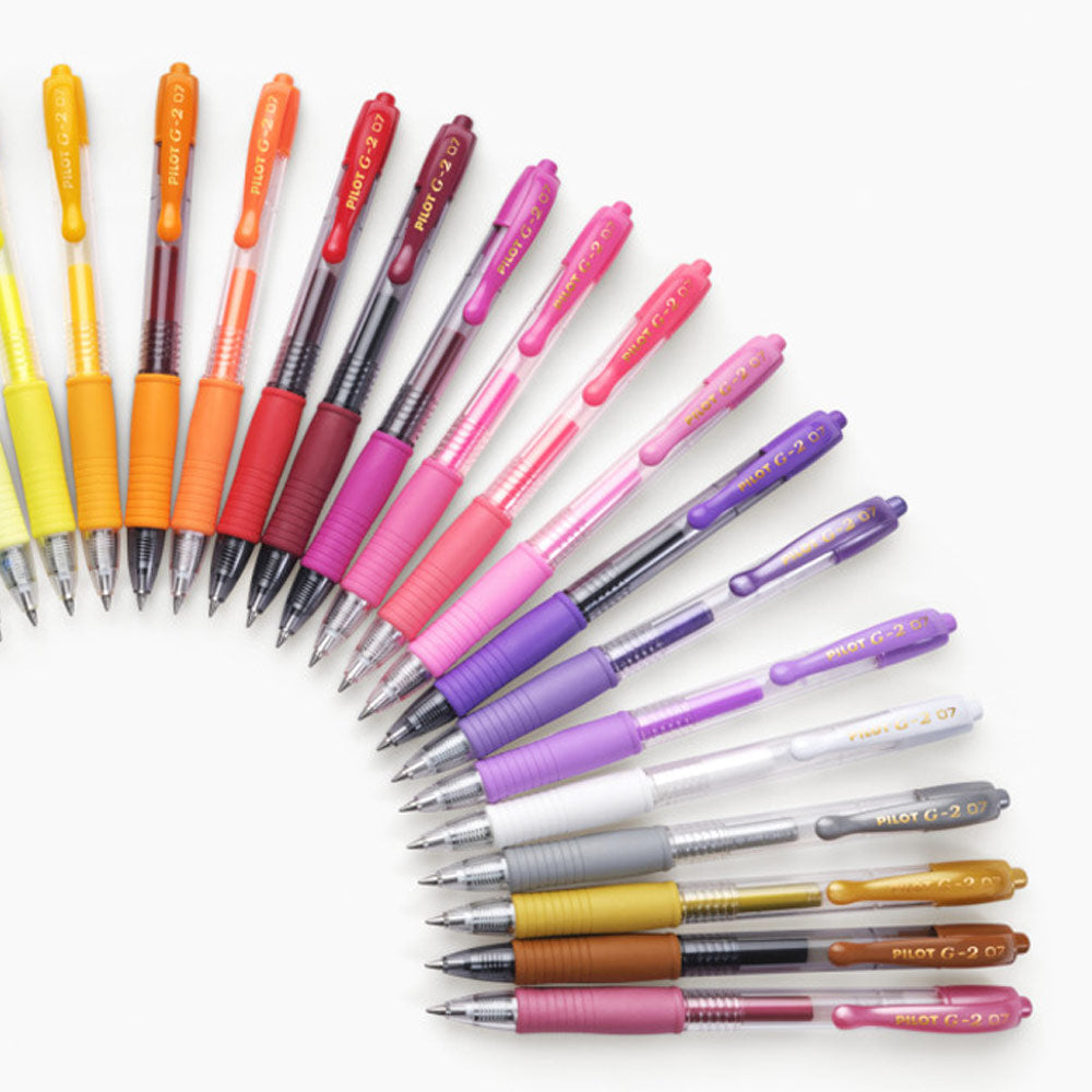 Esferográfica Gel Pilot G-2 Retrátil Branco 0,7mm 1un