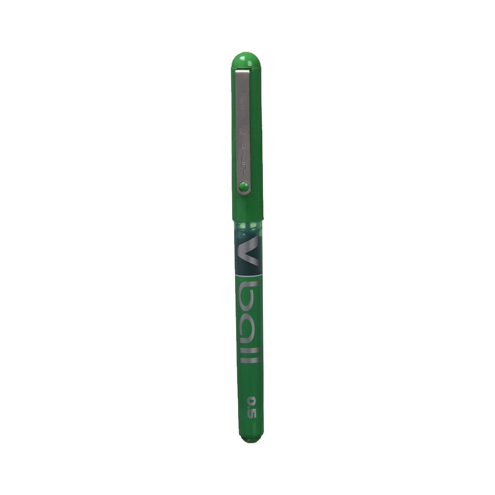 Esferográfica Gel Pilot V-Ball F Verde 0,5mm 1un
