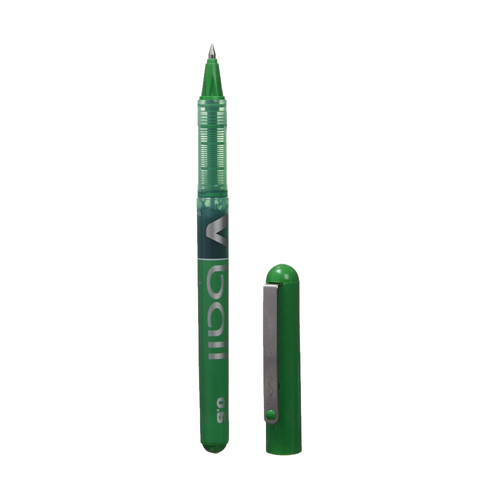Esferográfica Gel Pilot V-Ball F Verde 0,5mm 1un