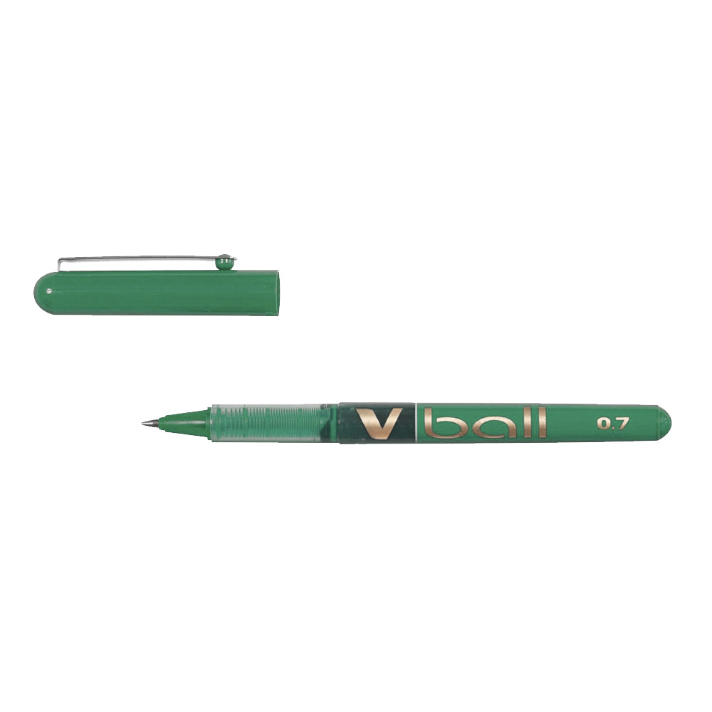 Esferográfica Gel Pilot V-Ball M Verde 0,7mm 1un