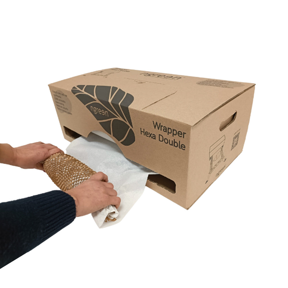 Dispensador Papel Favo 50cmx100m CA 90g + Sulfito Ngreen