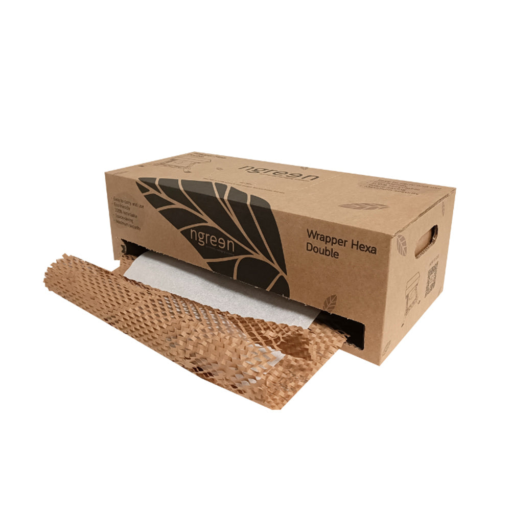 Dispensador Papel Favo 50cmx100m CA 90g + Sulfito Ngreen