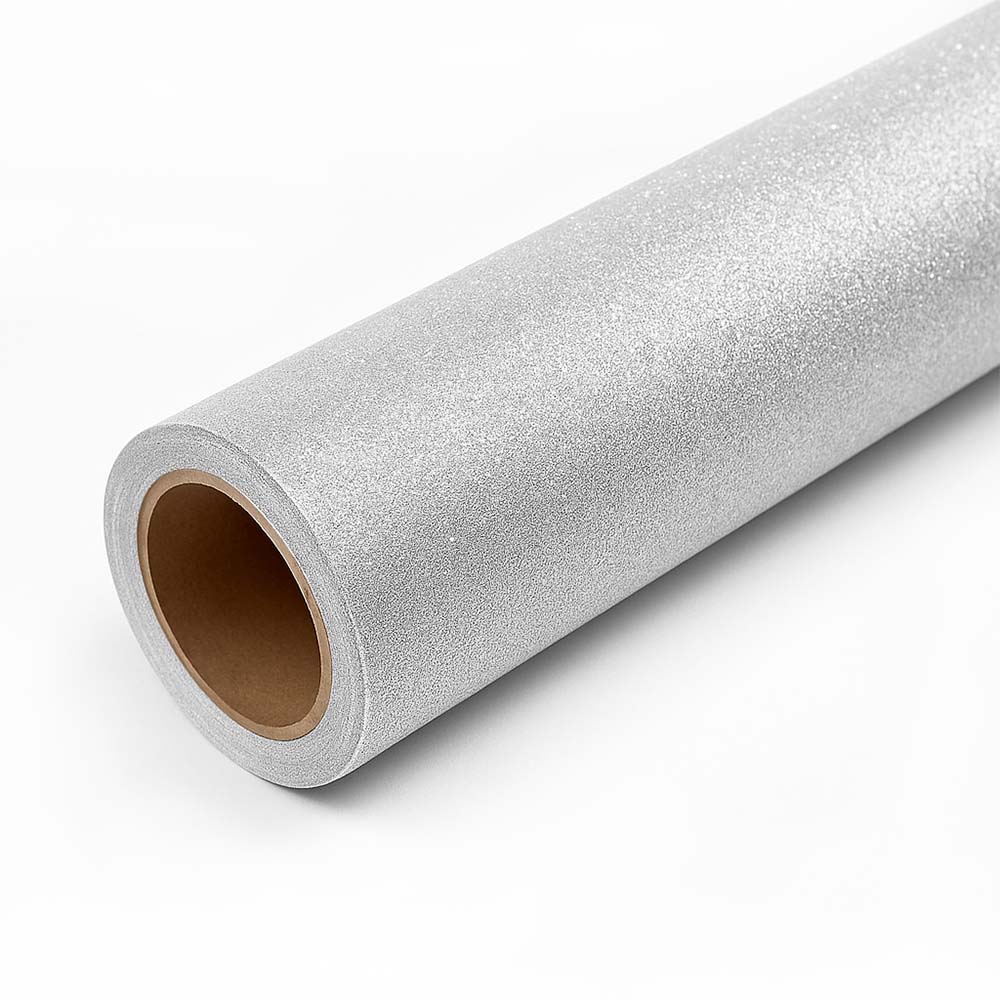 Papel Autocolante DC-Fix Prateado c/Purpurina Rolo 15m
