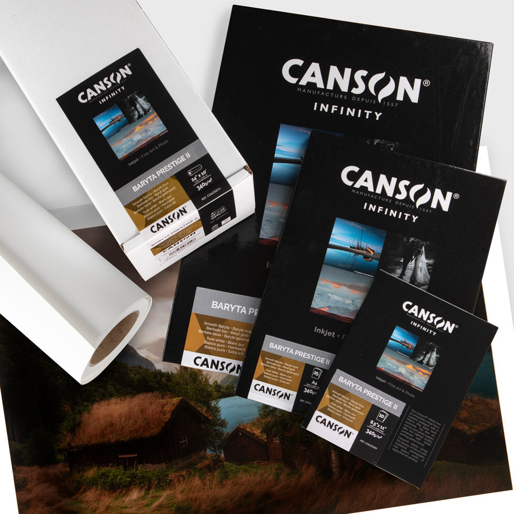 Papel A4 340g Canson Infinity Baryta Photograph Gloss 10 Fls