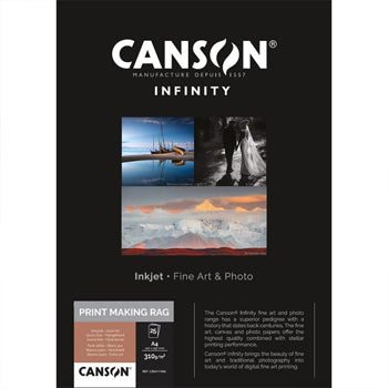 Papel A3+ 310g Canson Infinity PrintMaking Rag 100% 25Fls