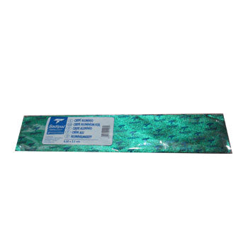 Papel Crepe Verde Metalizado 50x150cm Rolo