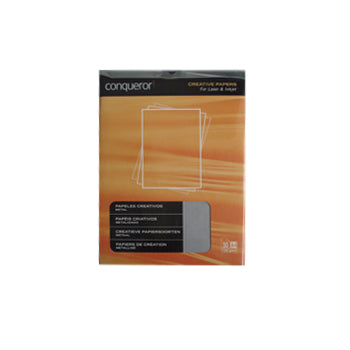 Papel 120gr Conqueror Criativo Pérola Acinzentado A4 50Fls