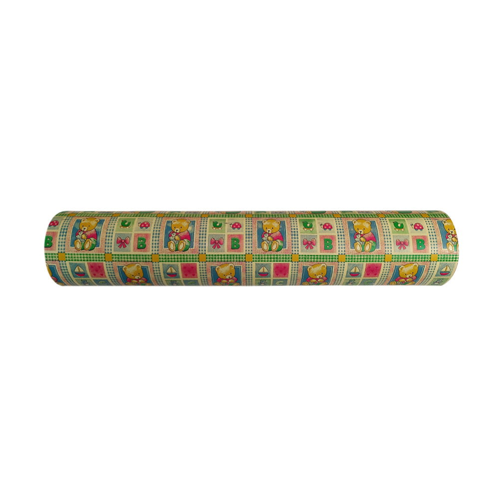Papel Embrulho 62cmx200m Bobine Ursos Fofinhos 7Kg