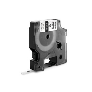 Fita Tubo Termo Retrátil 6mmx1,5m Preto/Branco Rhino