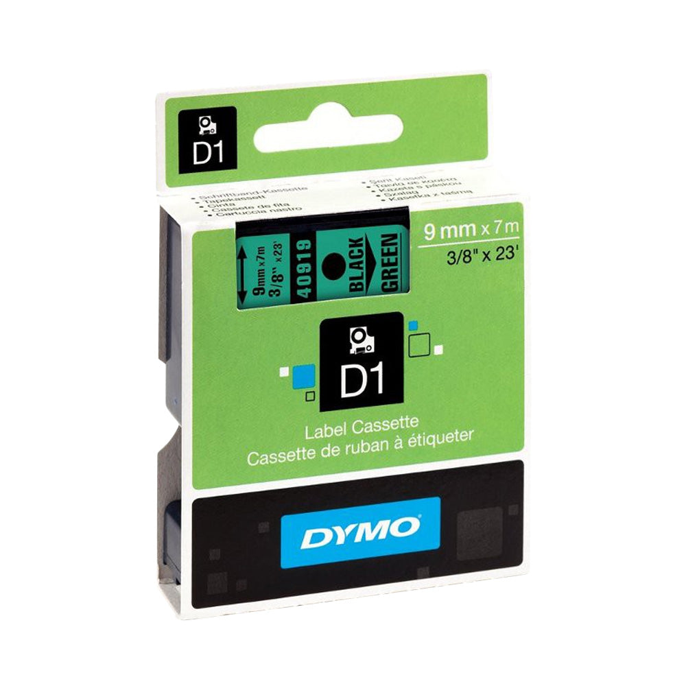 Fita 09mmx7m Preto/Verde Vinil 40919