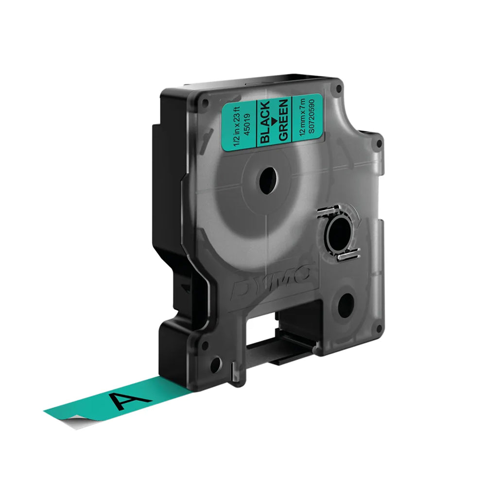 Fita 12mmx7m Preto/Verde Vinil 45019