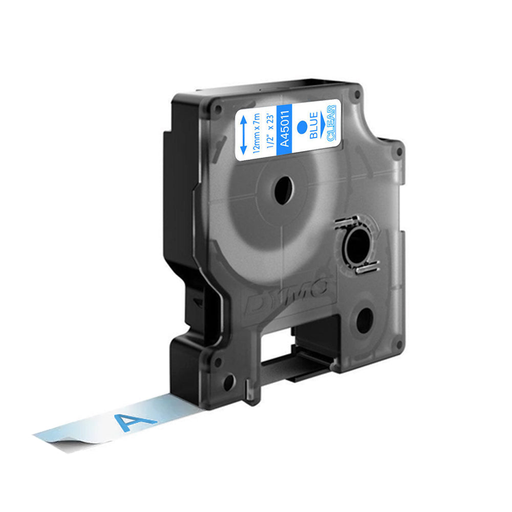 Fita 12mmx7m Azul/Transparente Vinil 45011