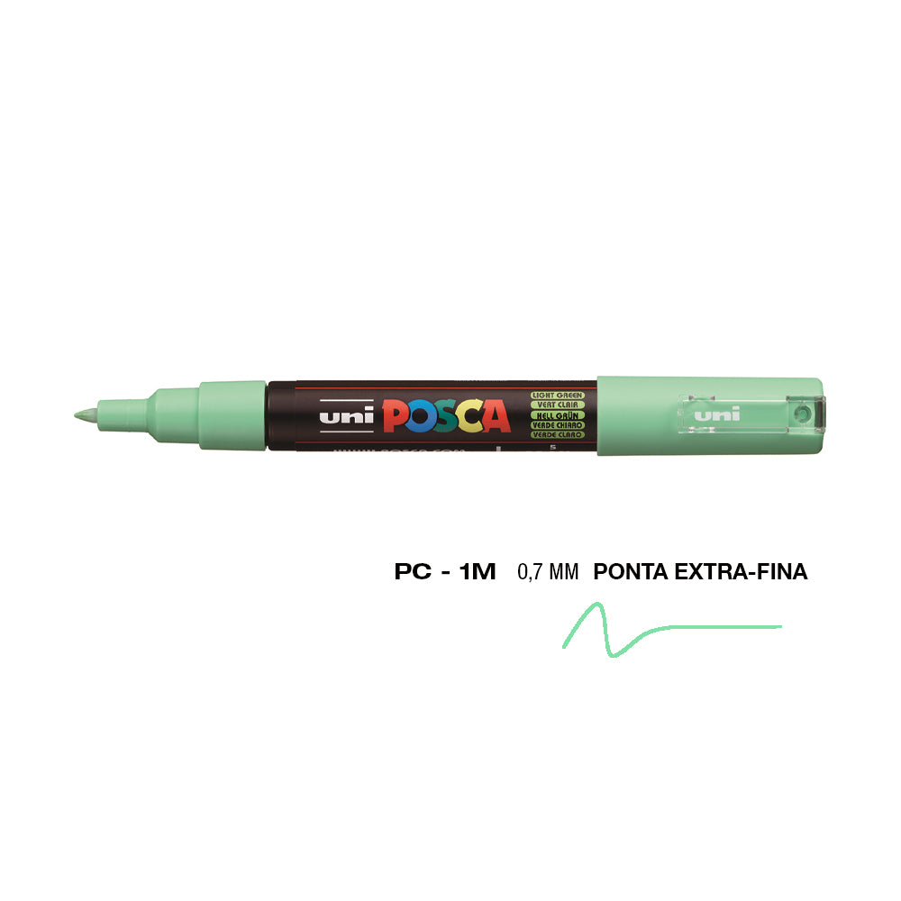Marcador Uniball Posca PC-1M 0,7mm Verde Claro (5) 1un