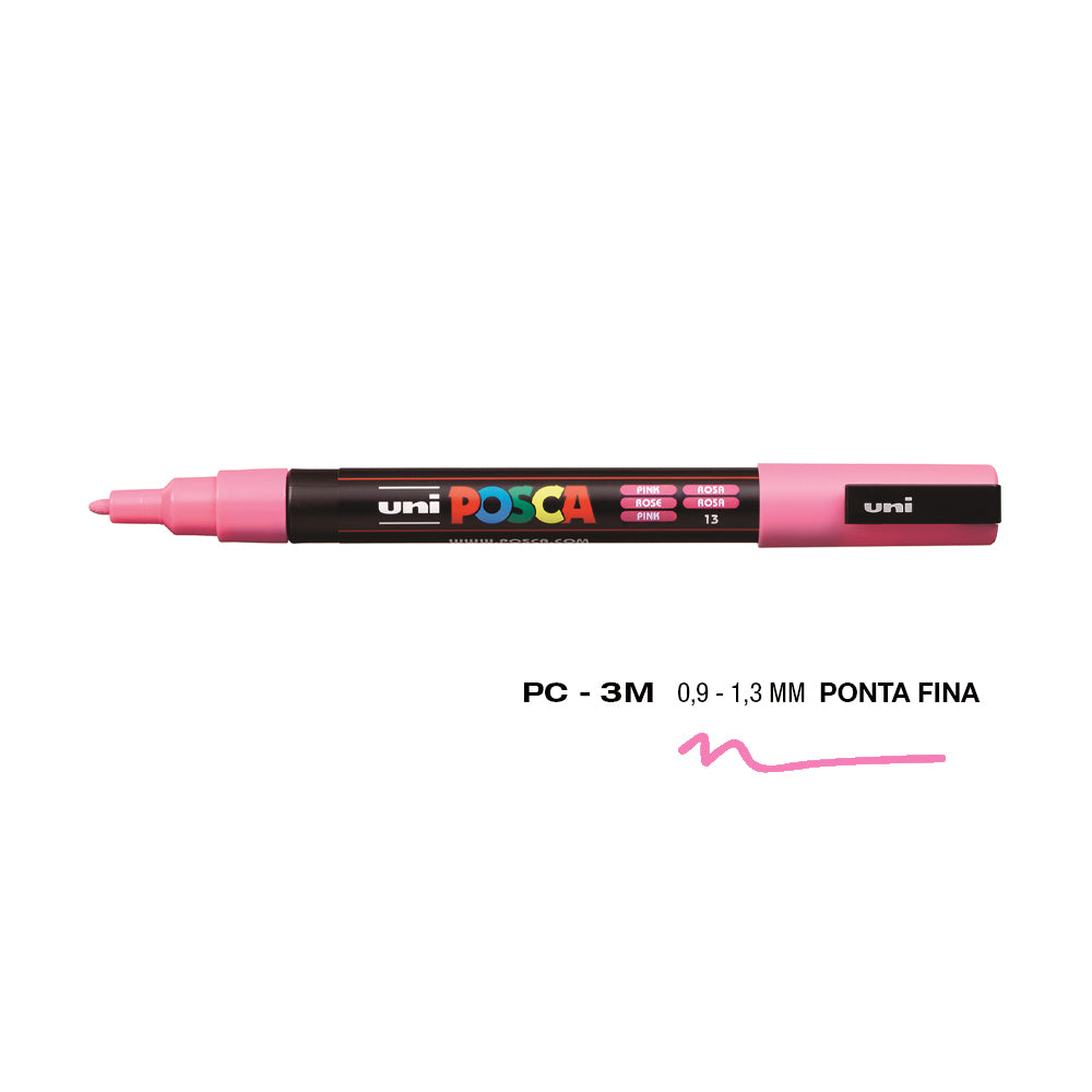 Marcador Uniball Posca PC-3M 0,9mm Rosa (13) 1un