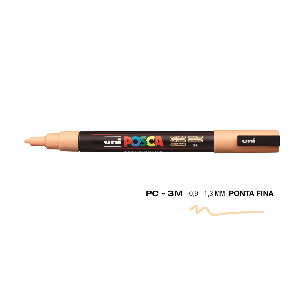 Marcador Uniball Posca PC-3M 0,9mm Laranja Claro (54) 1un