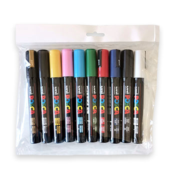 Marcador Uniball Posca PC-5M 1,8mm 10 Cores 10un