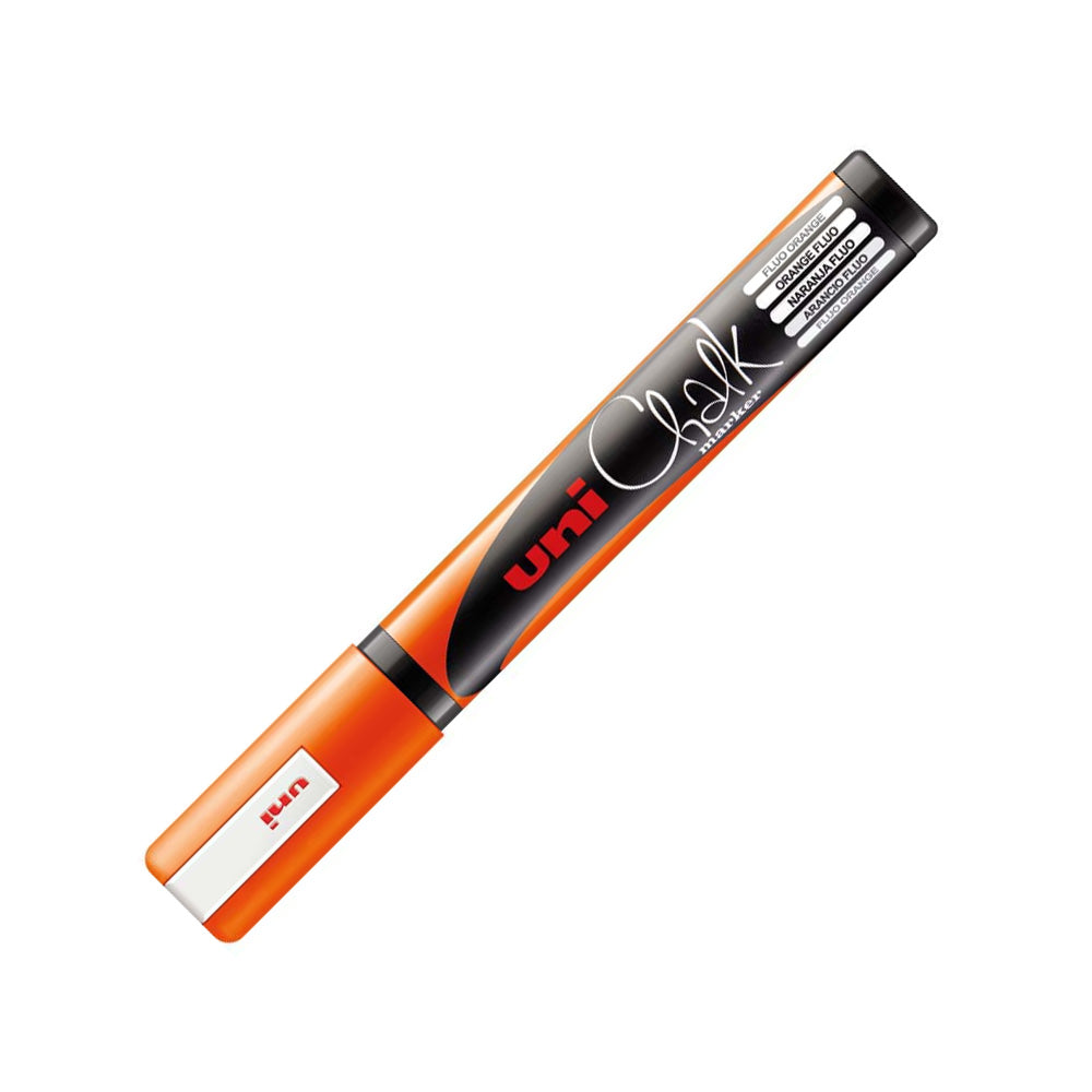 Marcador Giz UNI PWE-5M 1,8-2,5mm Laranja Fluorescente 1un