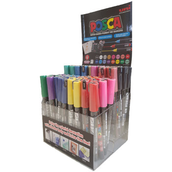 Marcadores Uniball Posca PC-1MR 0,7mm Sortido Expositor 80un